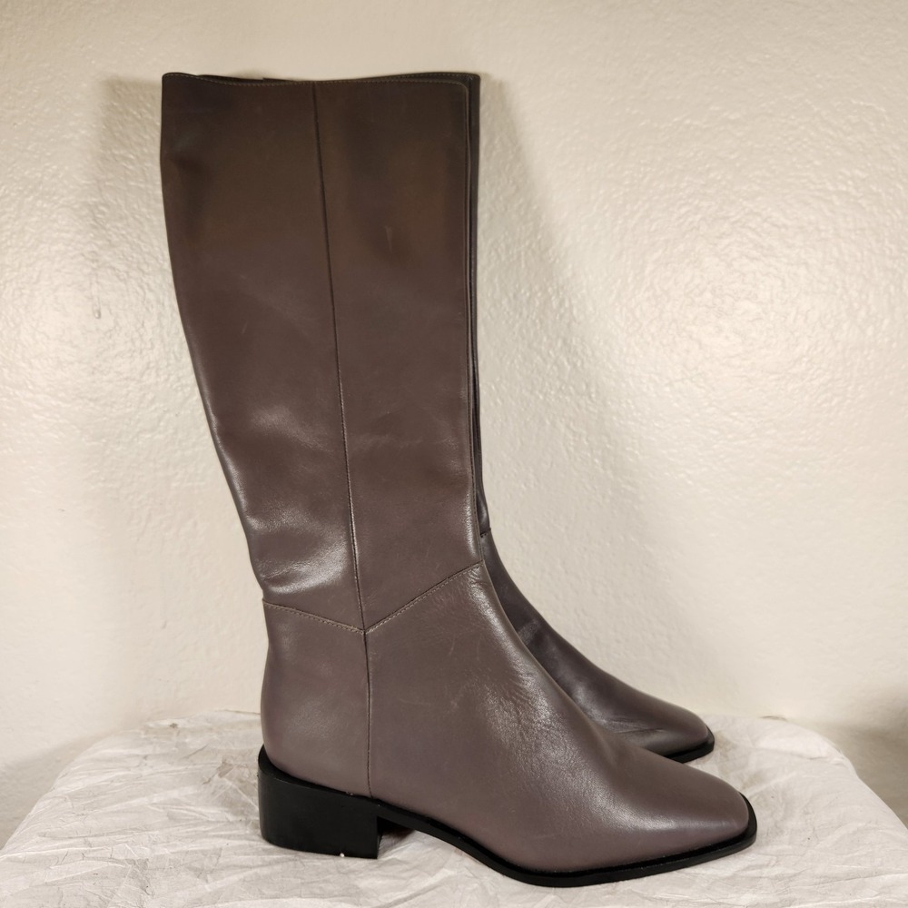 New 7 Linea Paolo Kyra Leather Boot Women's Moss Tall Riding Style Boots $239